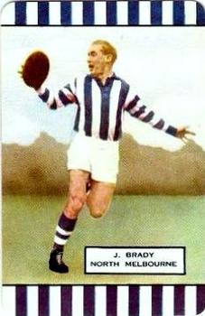 1954 Coles Victorian Footballers Series 1 #NNO John Brady Front